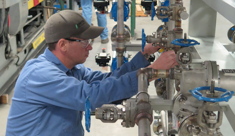 Quality Control inspections on process piping