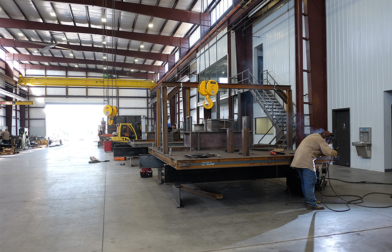 Heavy weld fabrication bay