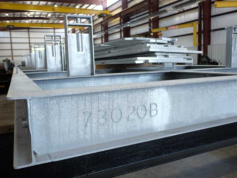 Galvanized skid