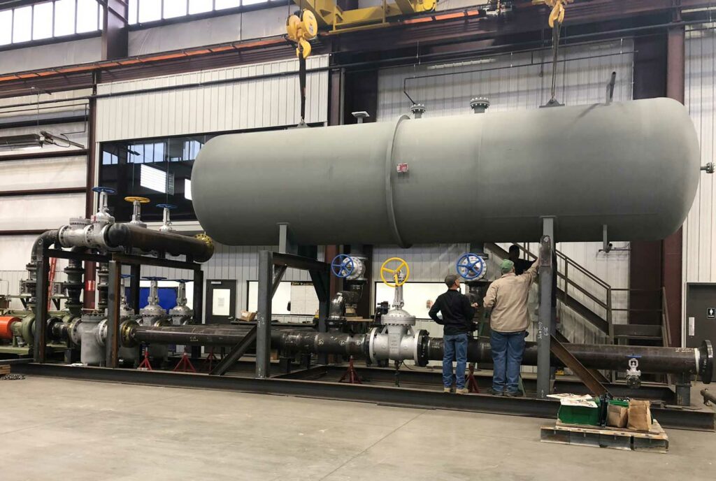 Inspecting welds on an ASME vessel