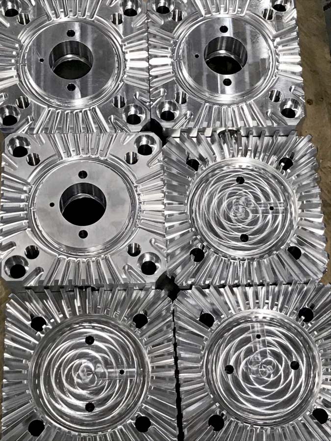 Custom machined aluminum components