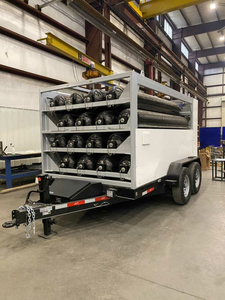 Natural Gas Transportation Trailer fabrication