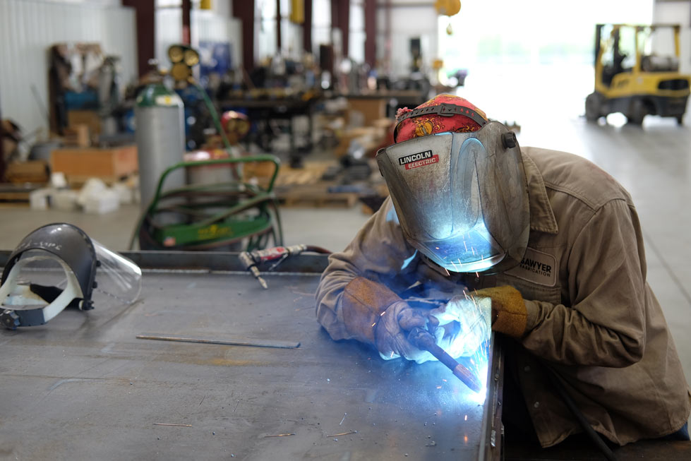 Welding and fabrication  at Sawyer Fabrication