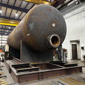 horizontal filter separator in fabrication