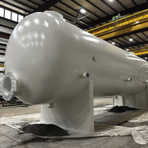 painting primer on a horizontal filter separator