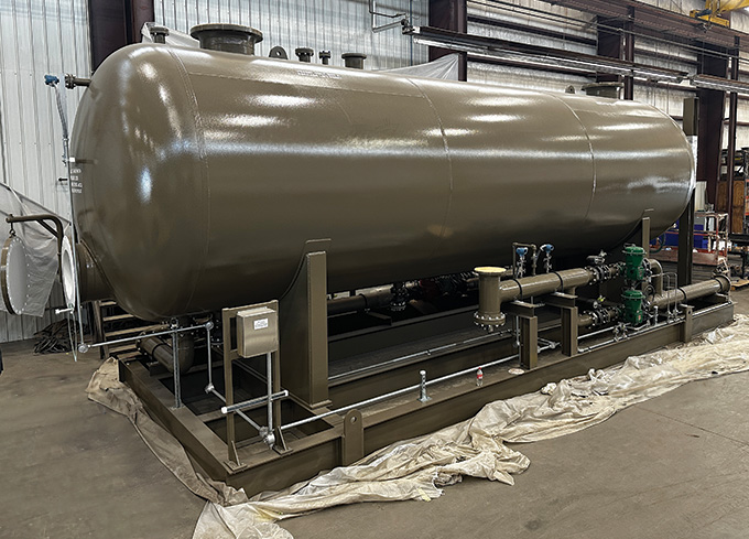 horizontal filter separator